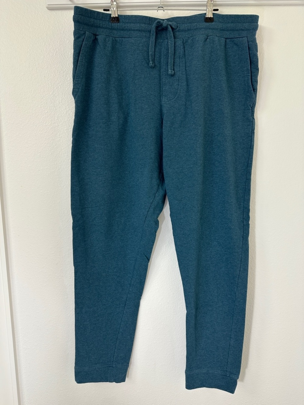 Pact Organic Men's Teal Drawstring Joggers - Casual Slim Fit (Sweats, Pants)